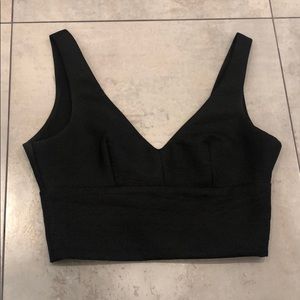 Zara black crop top